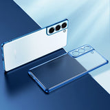 Plating Frame Transparent Silicone Case for Samsung