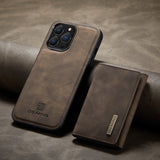 Magnetic Leather Phone Case With Card Case For iPhone