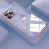 Marble Aesthetic Plating Case For iPhone