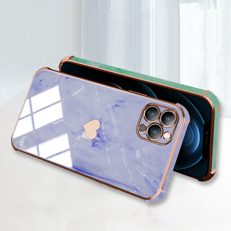 Marble Aesthetic Plating Case For iPhone