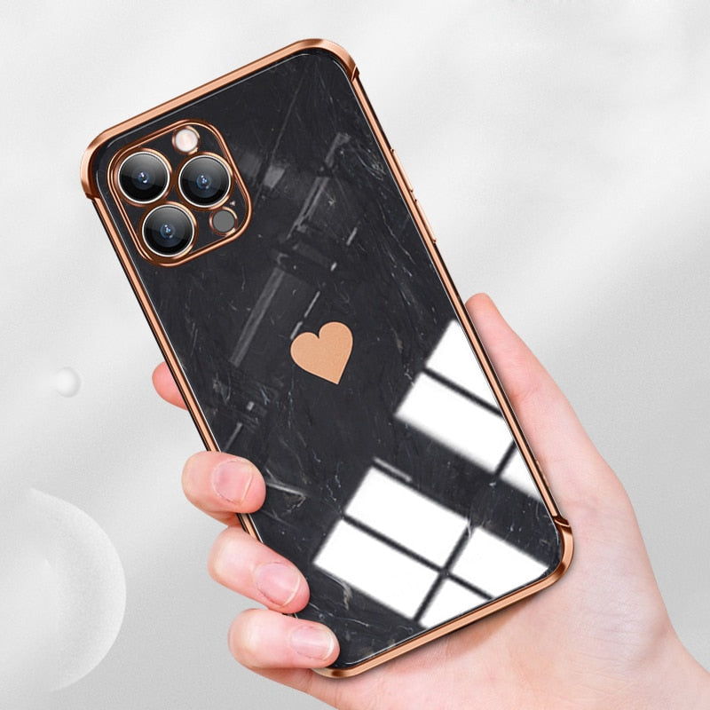 Marble Aesthetic Plating Case For iPhone