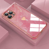 Marble Aesthetic Plating Case For iPhone