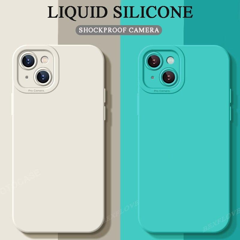 Camera Protection Silicone Case For iPhone