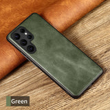 Original Oil wax Leather Cover Case For Samsung Galaxy