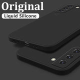 Square Liquid Silicone Phone Case For Samsung