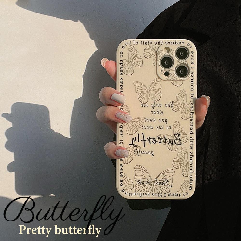 Original butterfly shockproof cute cartoon case for iphone