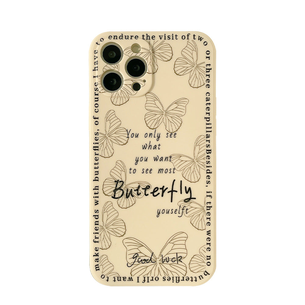 Original butterfly shockproof cute cartoon case for iphone