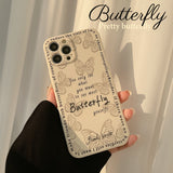 Original butterfly shockproof cute cartoon case for iphone