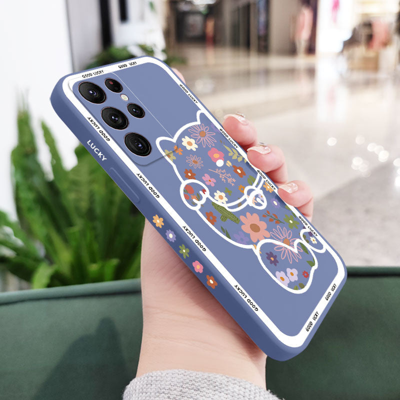 Pattern Rabbit Cat Phone Case For Samsung Galaxy