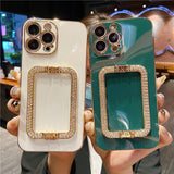 Plating Metal Holder Wrist Bracket Phone Case For iPhone