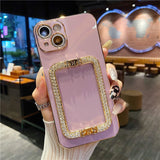 Plating Metal Holder Wrist Bracket Phone Case For iPhone