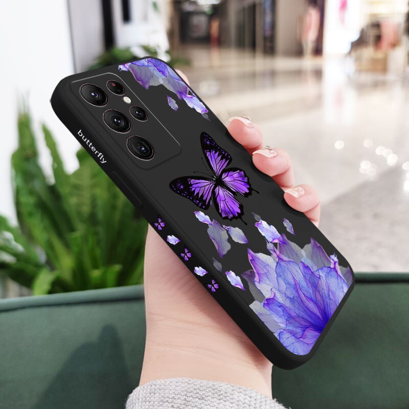 Printed Butterfly Phone Case For Samsung Galaxy