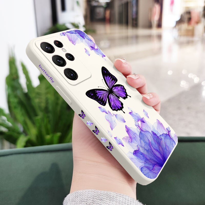 Printed Butterfly Phone Case For Samsung Galaxy