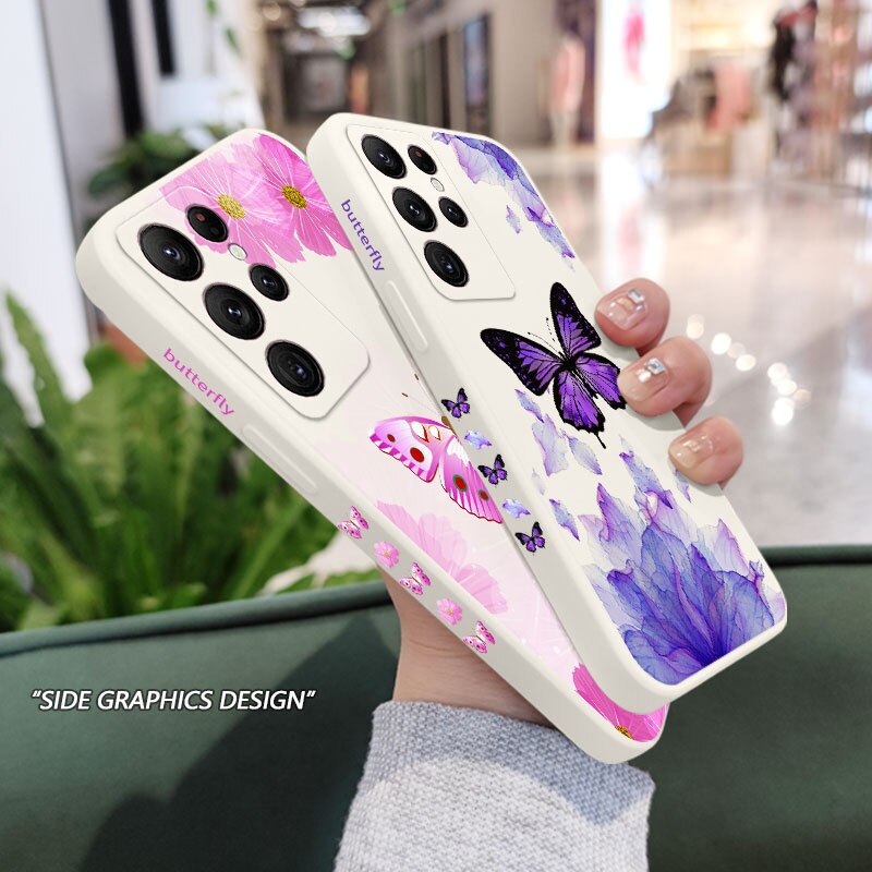 Printed Butterfly Phone Case For Samsung Galaxy