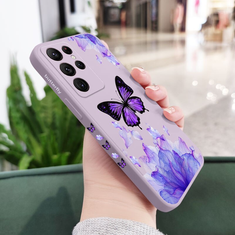 Printed Butterfly Phone Case For Samsung Galaxy