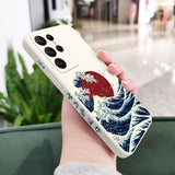 Red Sun Sea Waves Phone Case For Samsung