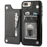 Retro PU Flip Leather Case For iPhone