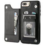 Retro PU Flip Leather Multi Card Holder IPhone Case