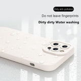Soft Silicone Solid Color Case For iPhone