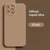 Soft Silicone Solid Color Case For iPhone