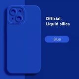 Soft Silicone Solid Color Case For iPhone