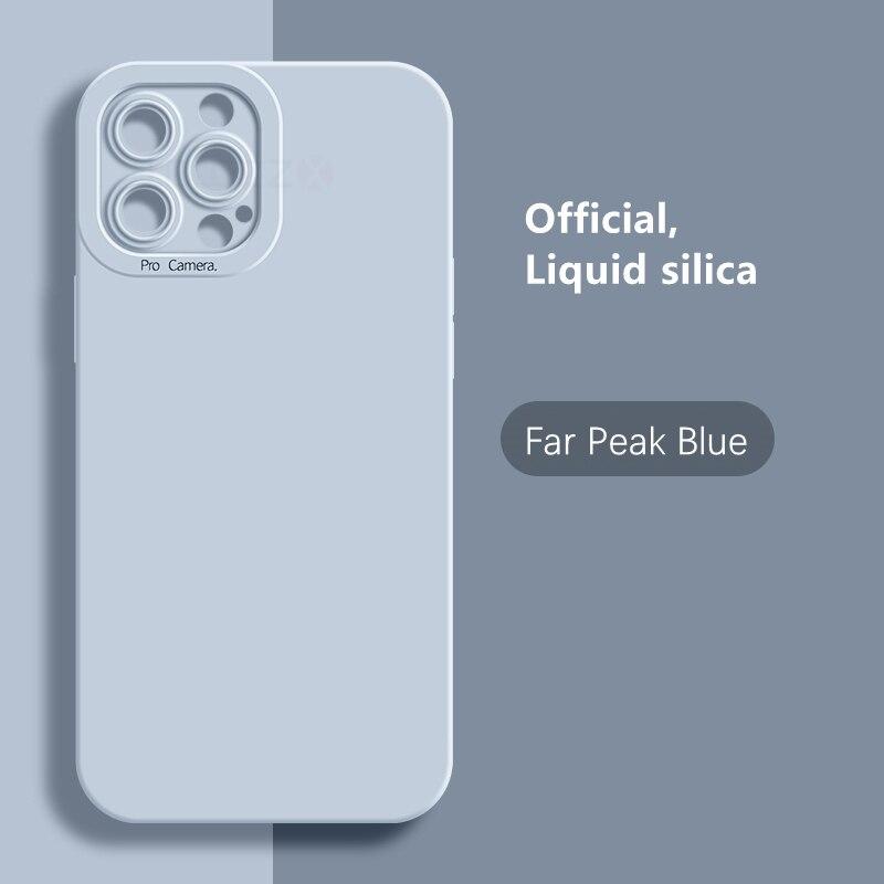 Soft Silicone Solid Color Case For iPhone