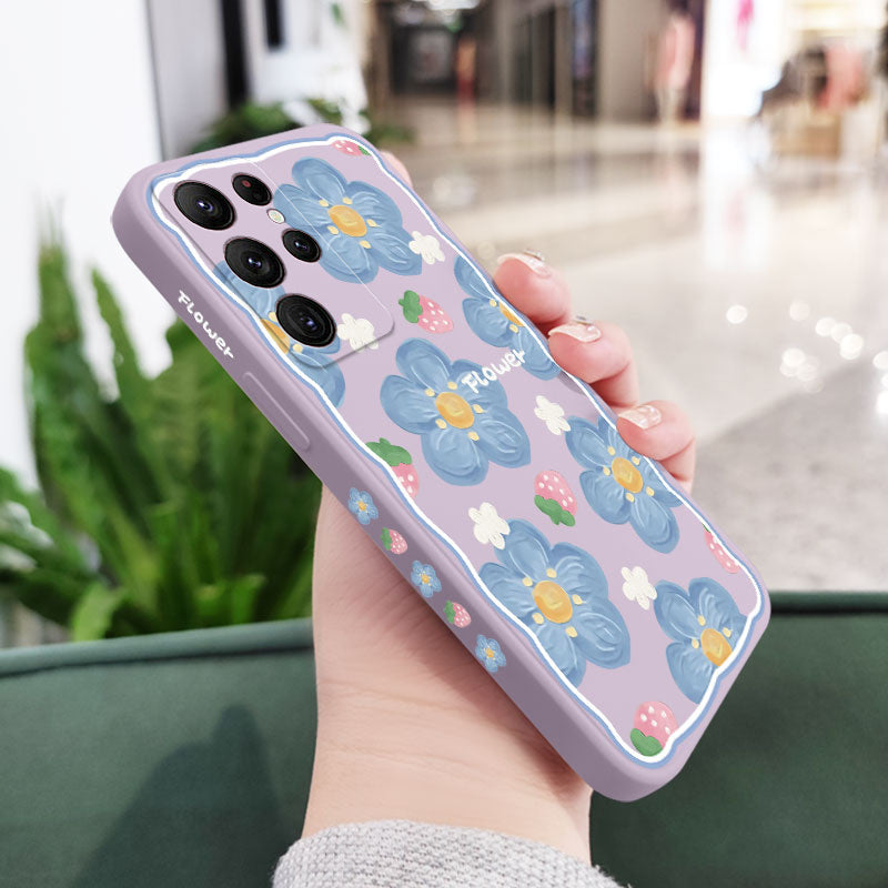 Strawberry Flowers Case For Samsung Galaxy
