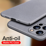 Luxury Matte Shockproof Hard PC Case For iPhone