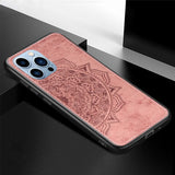 flower pattern classic fabric case for iphone