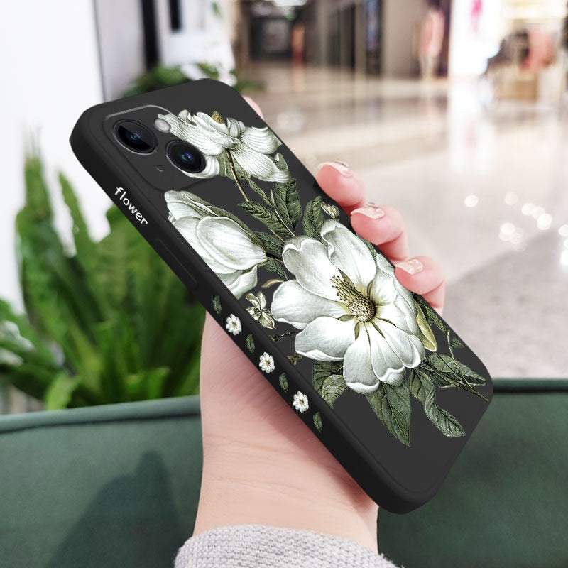 Wild Flowers Silicone Case For iPhone