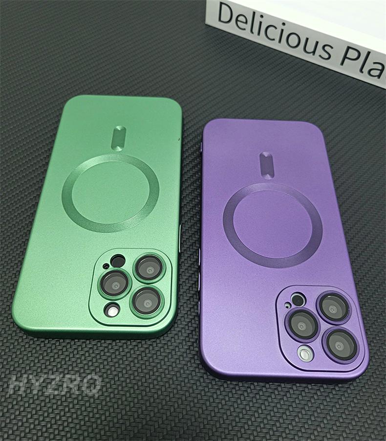 Luxury Magnetic Soft Silicone Case For iPhone