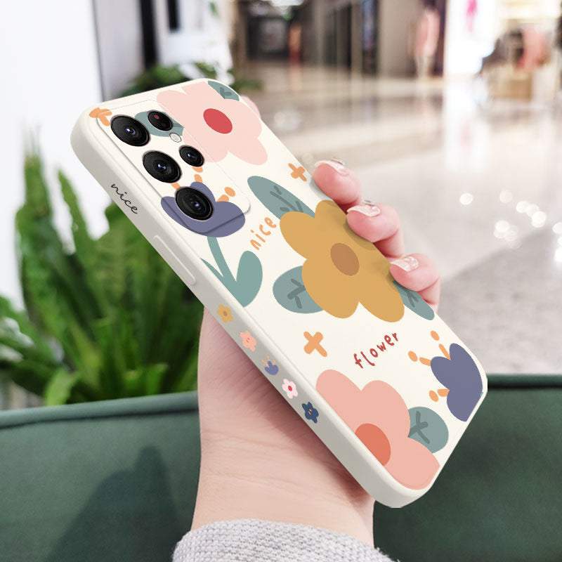 Warm Flowers Silicone Case For Samsung Galaxy