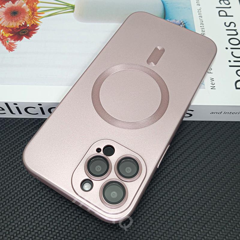 Luxury Magnetic Soft Silicone Case For iPhone