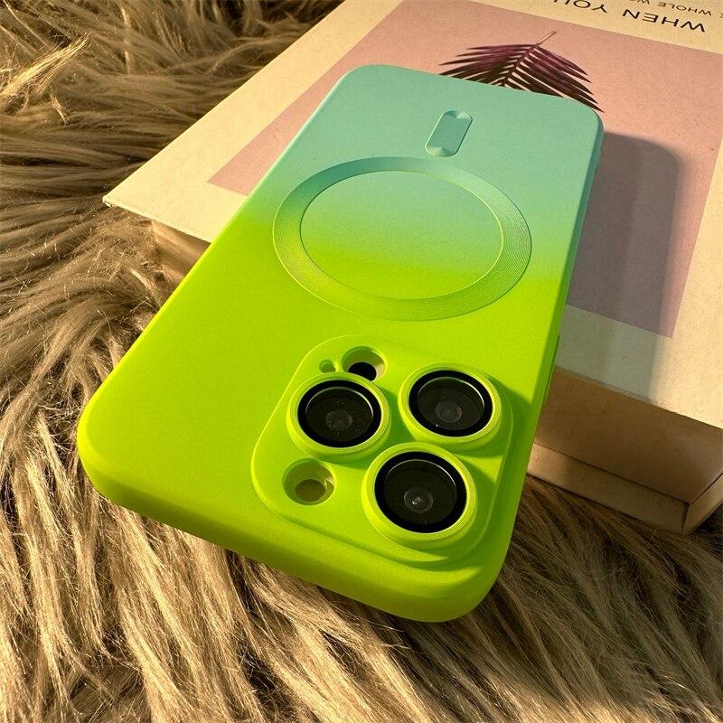 Soft Magnetic Silicone Case For iPhone