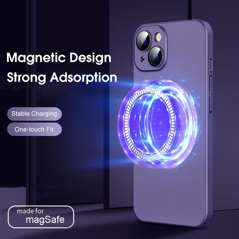 Ultra Thin Matte Magnetic Case For iPhone