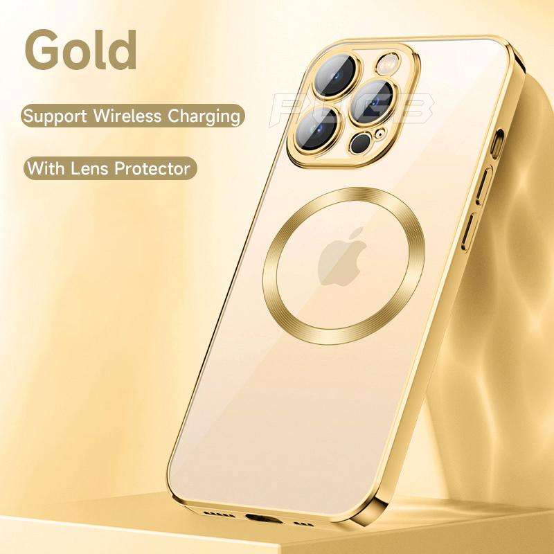 Transparent  Silicone Magnetic Case For iPhone