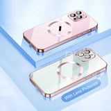 Transparent  Silicone Magnetic Case For iPhone