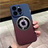 Magnetic Gradient Color Matte Case For iPhone