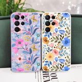 New Flower Silicone Case For Samsung