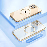 Transparent  Silicone Magnetic Case For iPhone