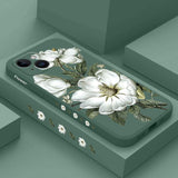 Wild Flowers Silicone Case For iPhone