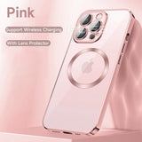 Transparent  Silicone Magnetic Case For iPhone