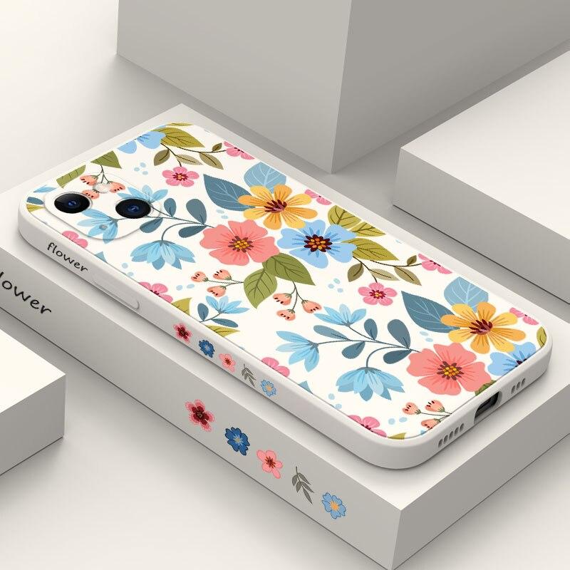 Flowers Silicone Soft Case For Samsung