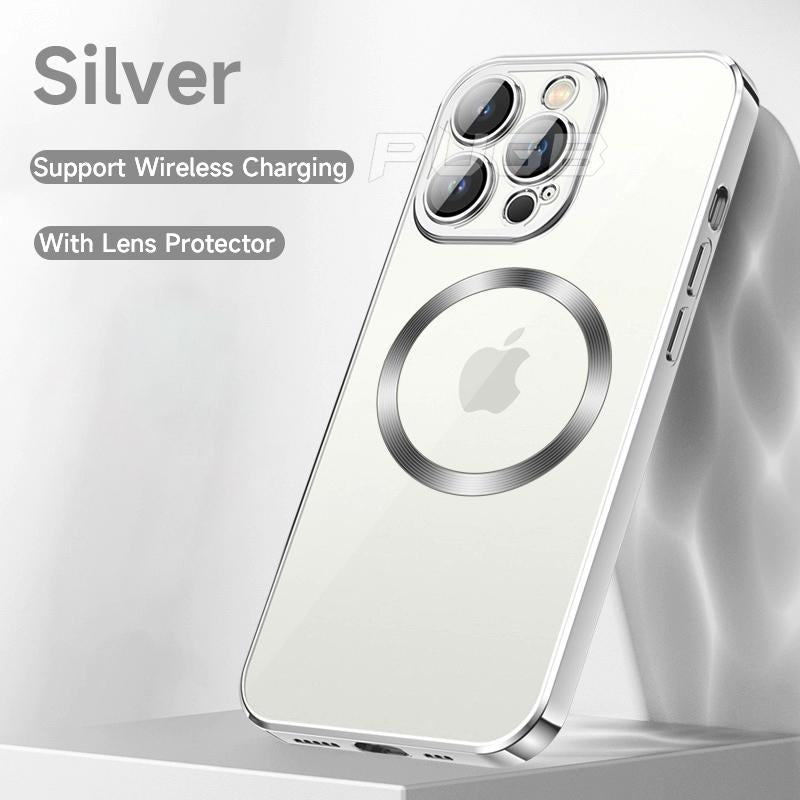 Transparent  Silicone Magnetic Case For iPhone