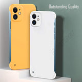 Ultra Thin Slim Frameless Case For iPhone