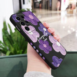 Purple Flower Phone Case For Samsung