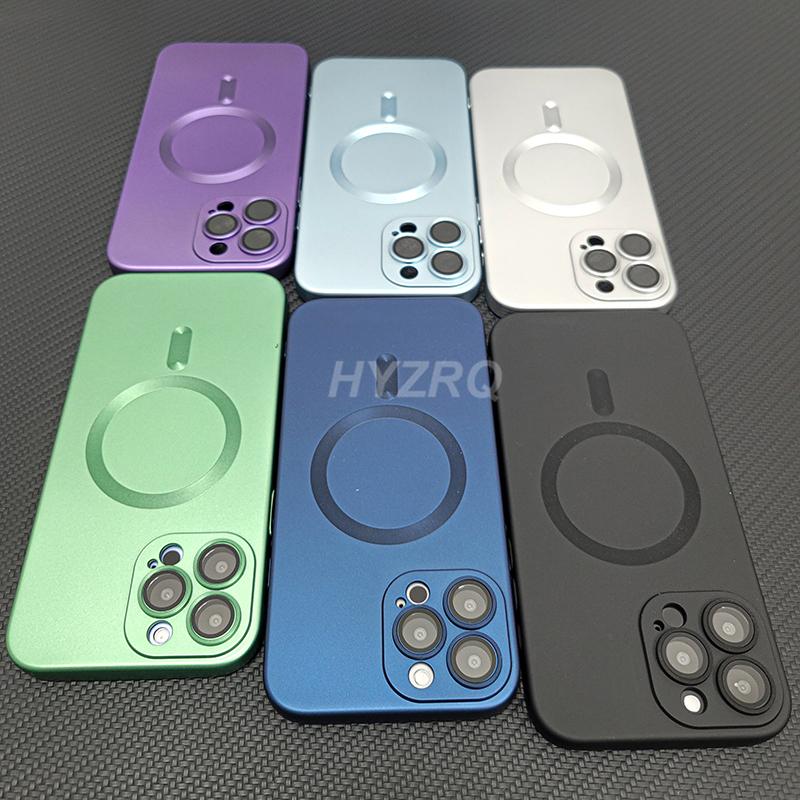 Luxury Magnetic Soft Silicone Case For iPhone