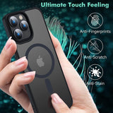 Silicone Magnetic Wireless Charge Shockproof Matte Case For iPhone