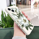 Wild Flowers Silicone Case For iPhone