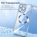 Transparent  Silicone Magnetic Case For iPhone